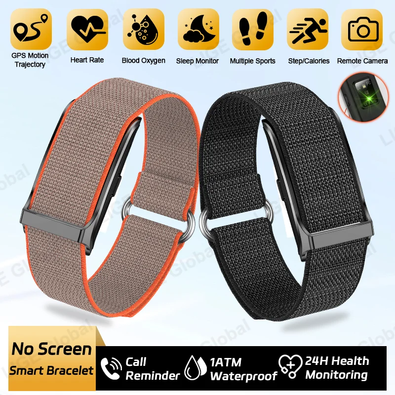 LIGE GPS Running Trajectory Smart Bracelet Health Tracker Sports Fitness Heart Rate Blood Pressure SpO2 Sleep Monitor Smartwatch