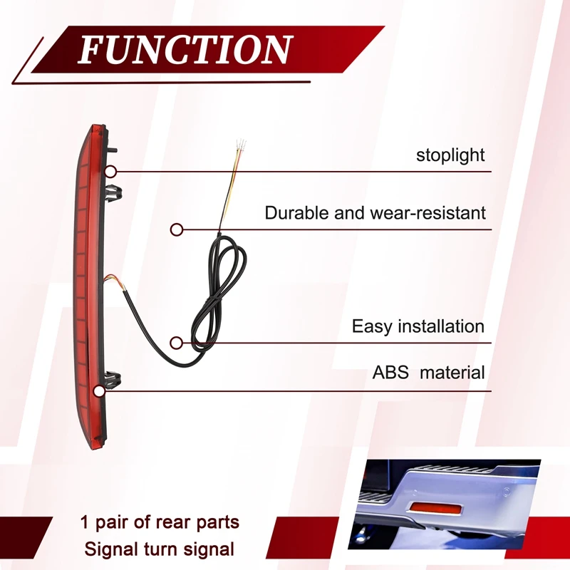 Rear Bumper Brake Lights Warning Light For Great Wall Poa Poer Cannon 2019-2023 Commercial Version LED Turn Signal Light