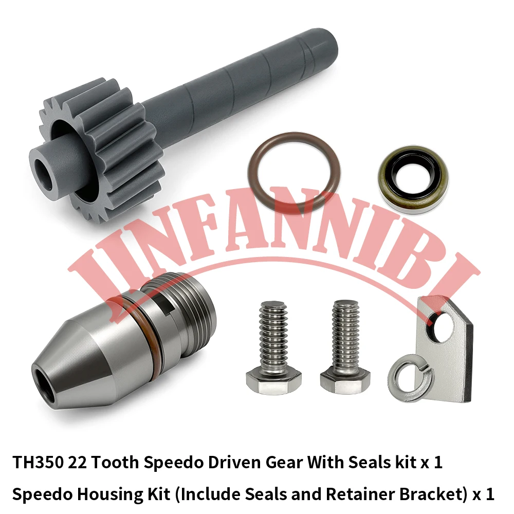 

22 Tooth Speedometer Driven Gear & Speedo Housing Kit Set for GM TH350 Turbo 350