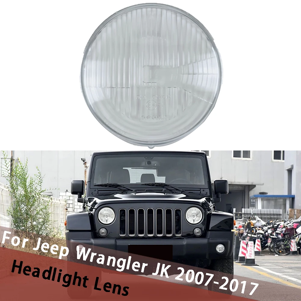 

Для Jeep Wrangler JK 2007-2017 автоаксессуары фара прозрачная маска крышка корпус фары плексиглас заменить оригинальные линзы