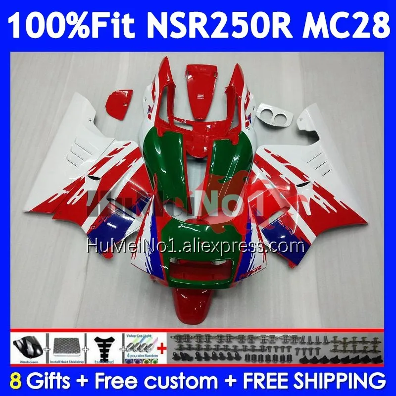 Green red Injection For HONDA NSR250R MC28 1994 1995 1996 1997 1999 16No.13 NSR 250 250R NSR250 R 94 95 96 97 98 99 Fairings