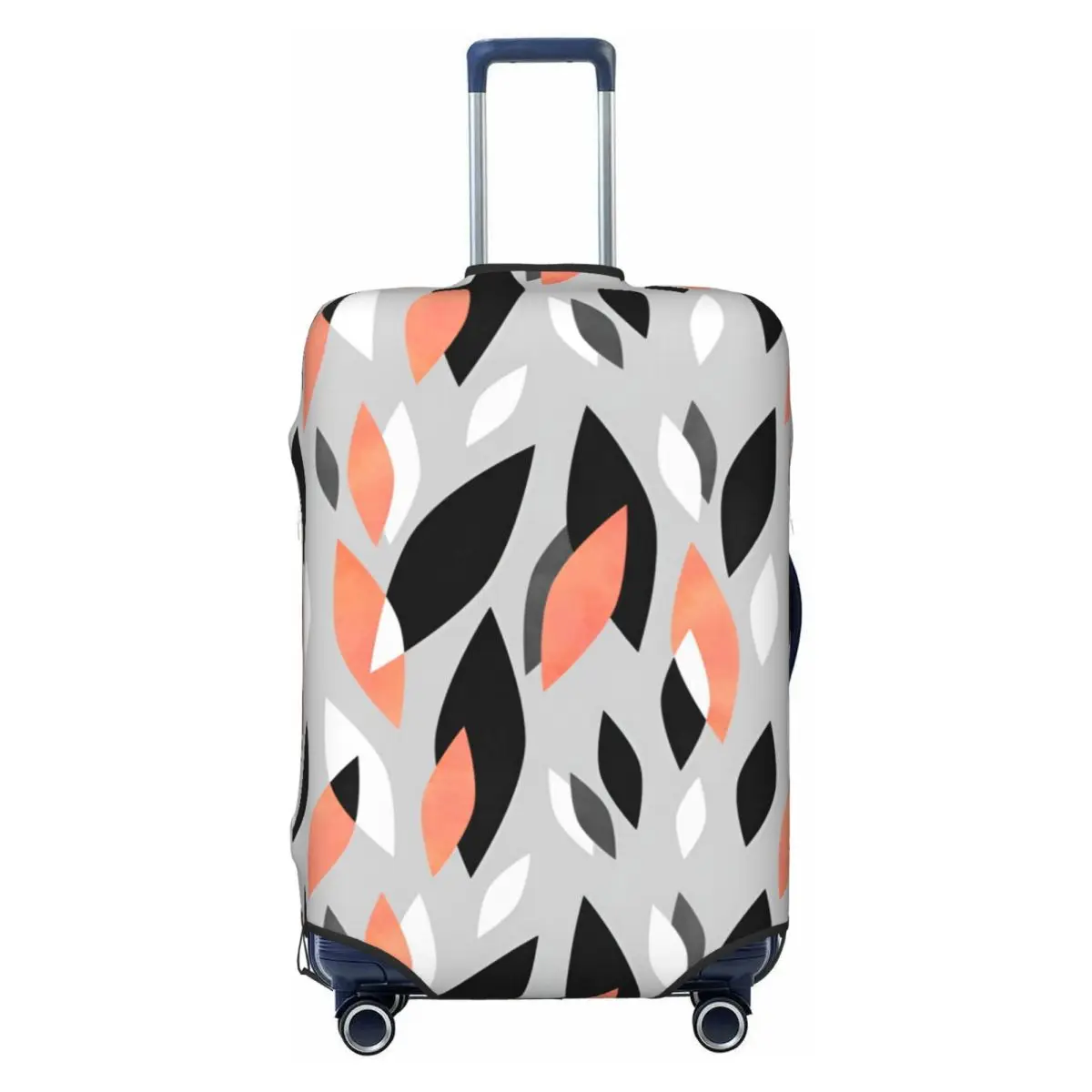 

Custom Abstract Geometric Falling Leaves Pattern Luggage Cover Cute Suitcase Protector Covers Suit For 18-32 inch
