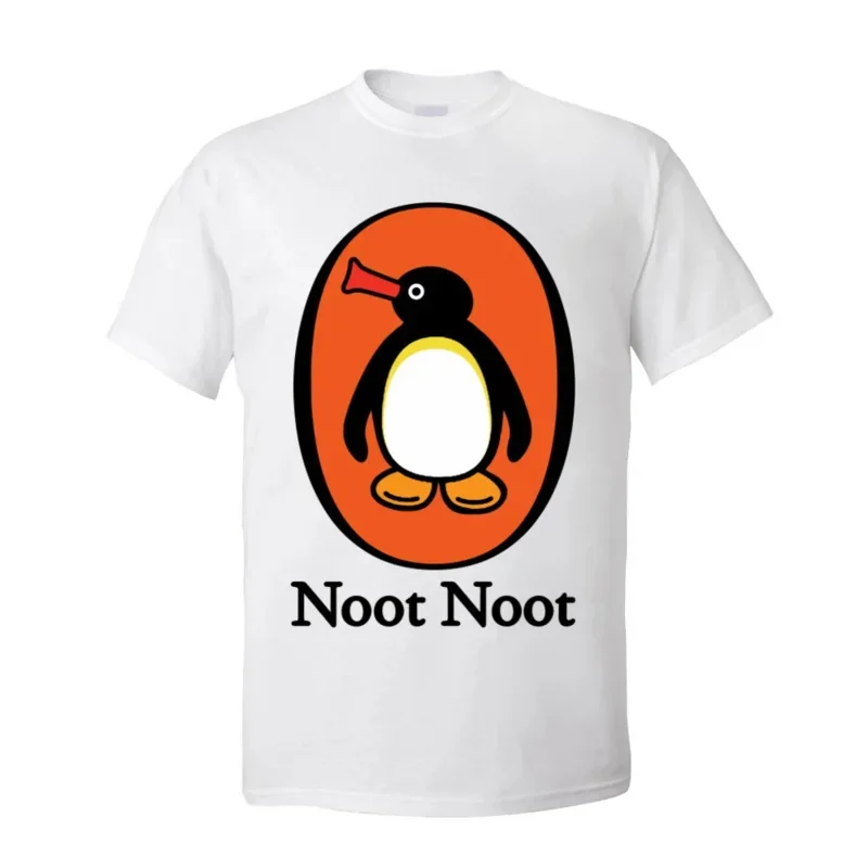 Noot noot T-shirt for men customized short sleeve brand new cotton fabric tops & summer tees T shirts Penguin programmable tshir