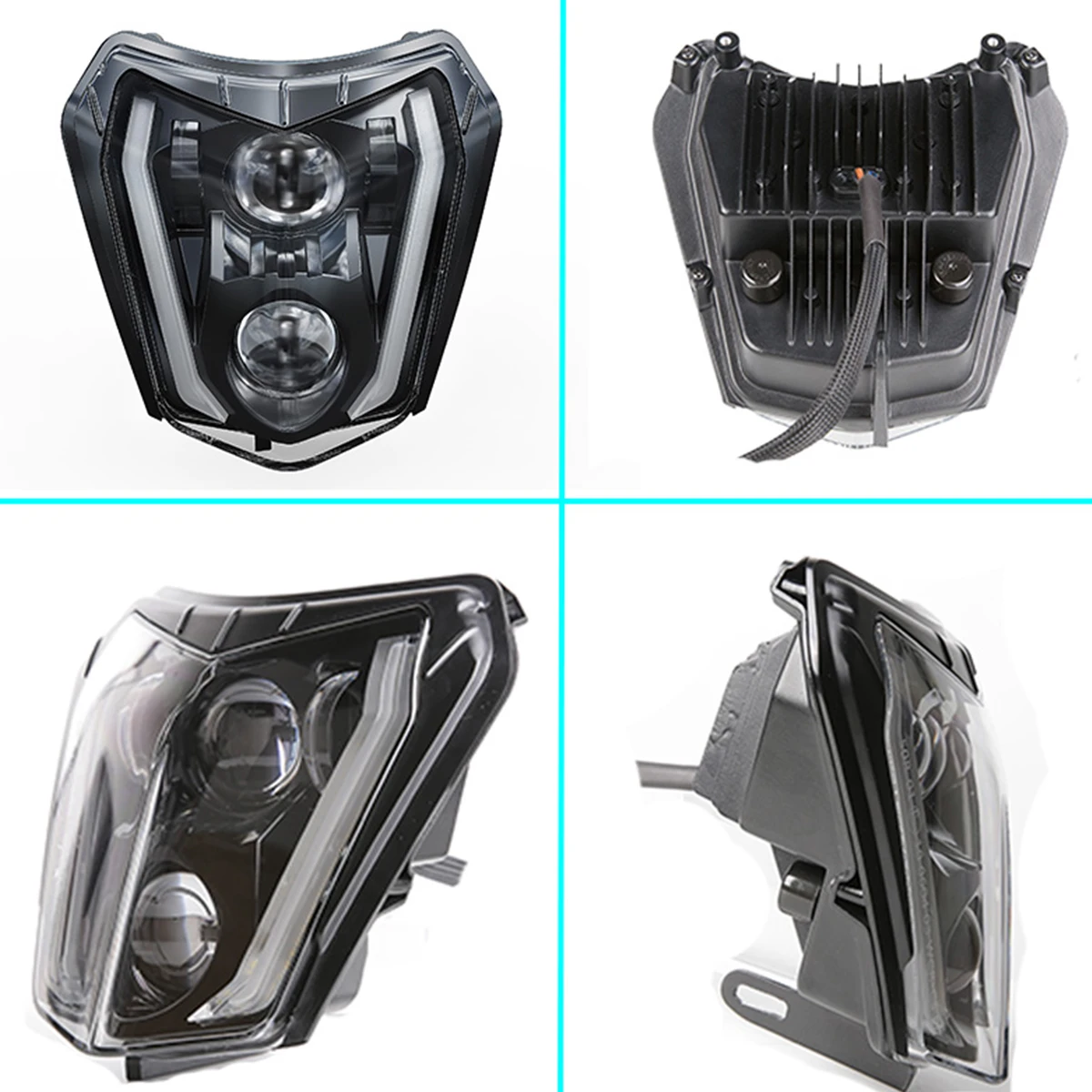 

Motocross LED Headlight Lamp Core for KTM EXC SX XCW 250 300 450 Motorcycle Headlamp Wick Supermoto Accessories Enduro