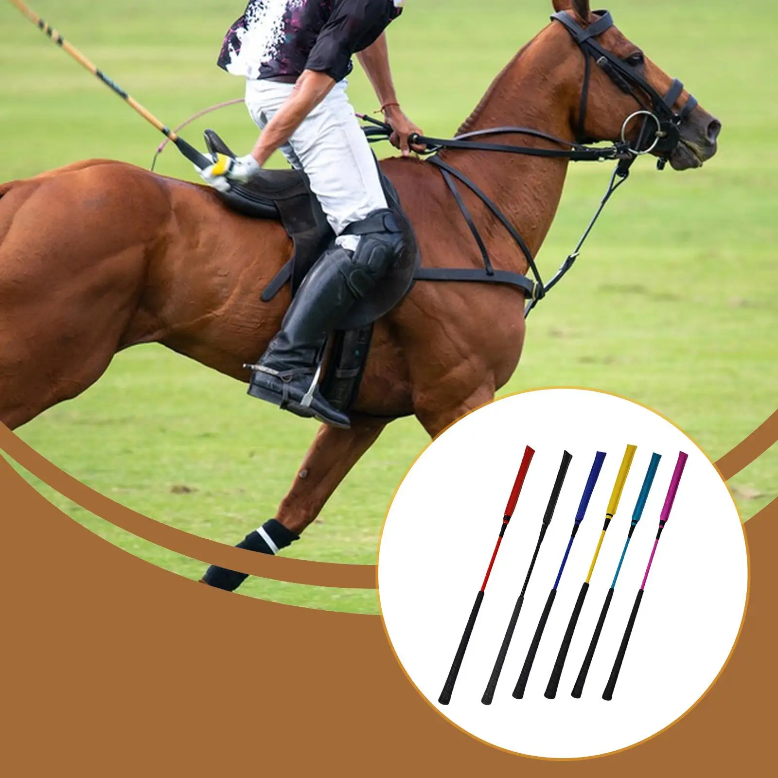 Horse Whip Race Outdoor Horseback Practical Nonslip Grip Riding Crop for Horse Coach Whip for Horses Training Daily Riding Tool