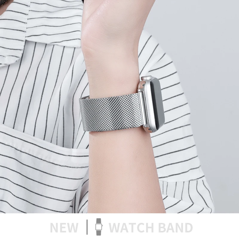 Luxuriöses Edelstahlarmband für Apple Watch Band 44 mm 40 mm 42 mm 38 mm Metall-Ersatzarmband für iWatch 8 7 6 5 SE 4 3 – Detail 8