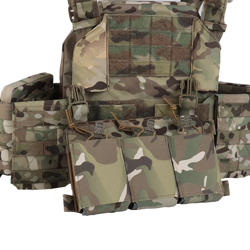 Imagem -06 - Tactical Thorax Hsp Peito Rigs Bolsa Dianteira e Traseira Airsoft Molle Colete de Caça Multi-missão Plate Carrier com 5.56 Placas de Revistas