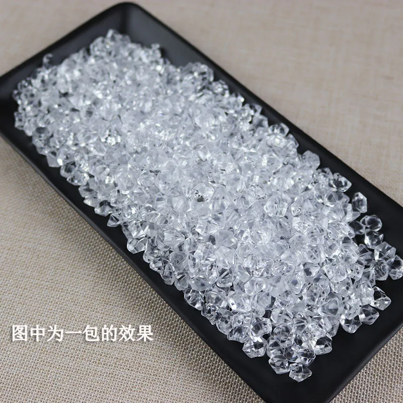 1bag Contains 430 Capsules Decorative Ice Cubes Simulation Ice Cubes Fake Ice Cubes Display Ice Cubes Plastic Kitchen Decoration
