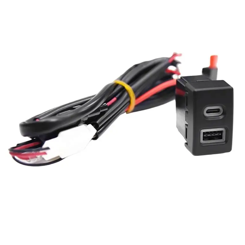 Автомобильный адаптер питания QC3.0 USB Type-C PD с быстрой зарядкой для Mazda 6, 3, 5, 2, CX-7, зарядное устройство для телефона