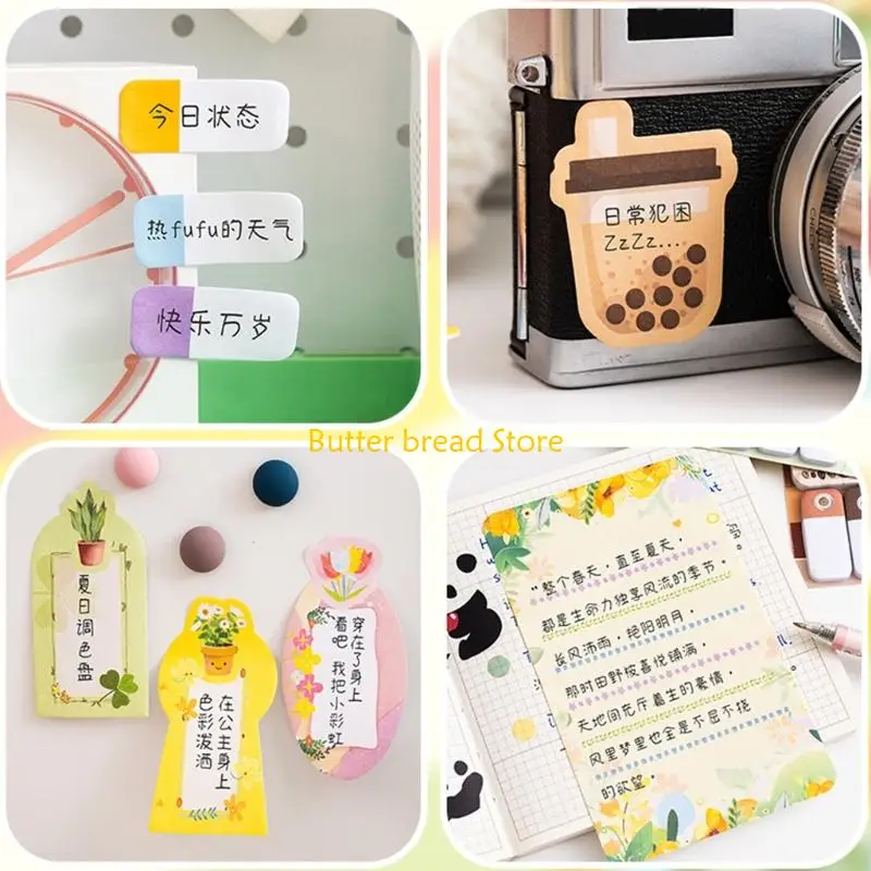 W89C Elegant Note Thick Paper Notepads With Lines Strong Stickiness Reusing