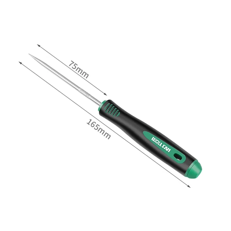 Stainless steel solid cone all steel cone drilling DIY direct push oil seal screwdriver unsealing home tools