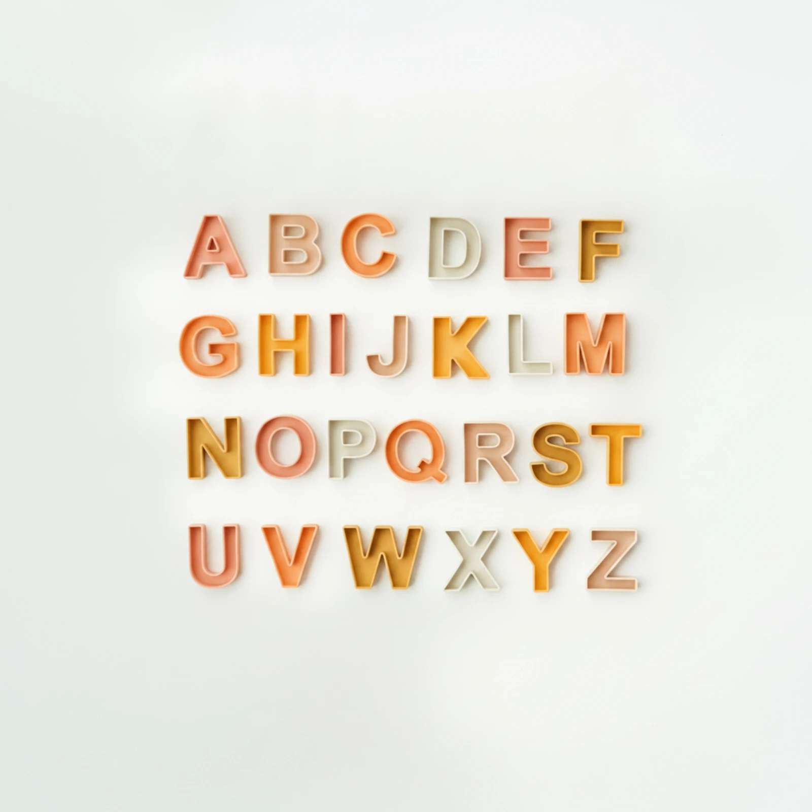 26 pièces de lettres 3D éducatives, blocs de lettres de la philosophie, lettres majuscules, jouet éducatif interactif pour l'alphabet