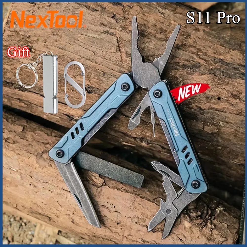 

NexTool S11 Pro Mini Sailor Pliers 12-In-1 Multi Tool Pocket Knife Folding Tools Wire Cutters EDC Card Pin Screwdriver Scissors