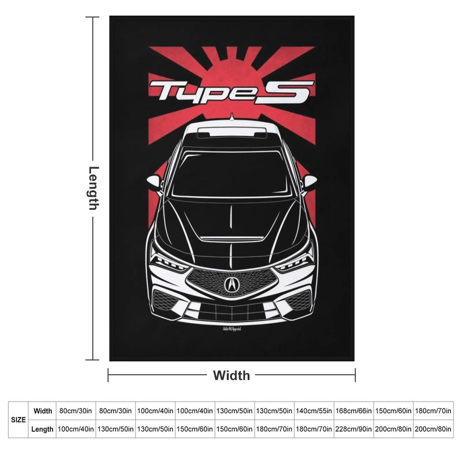 Integra Type S 2023-2024 Throw Blanket Flannels wednesday Summer Blankets