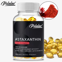 Icelandic Astaxanthin 12 mg with Organic Coconut Oil Gluten Free Premium Formula