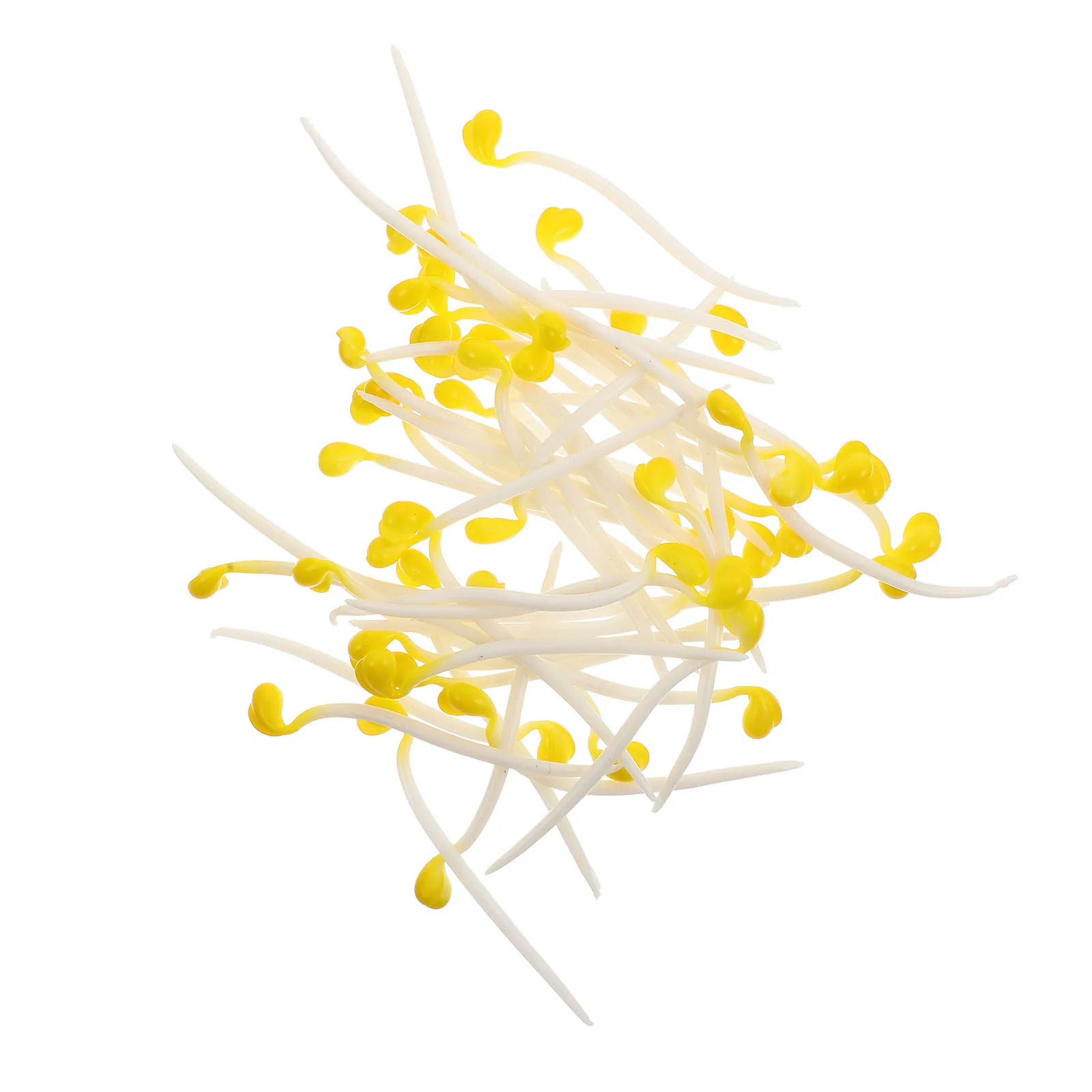 ديكور الخضروات الاصطناعية 50 قطعة مجموعة براعم الفاصوليا النابضة بالحياة دعائم الطعام المزيفة للتصوير الفوتوغرافي وإكسسوارات عرض المطبخ #5