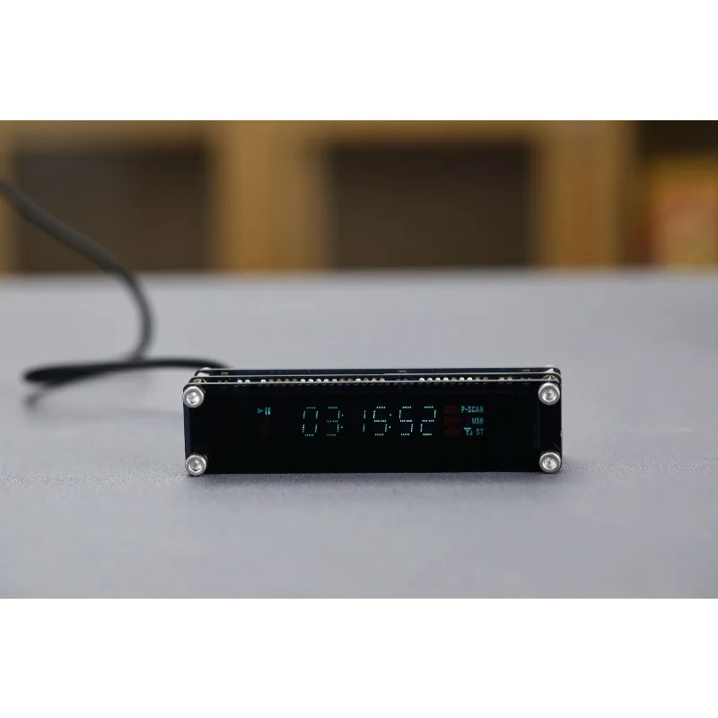 Cyberpunk Industrial‑style VFD Vacuum Fluorescent Display Clock Auto Time Calibration Reverse Screen Digital Desk Creative DIY