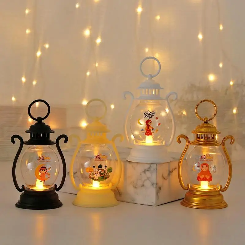 Eid Decoration Lights LED Small Carrying Lamp Eid LED Lamps Eid LED Lanterns Night Light Chic And Stylish For Home Tabletop