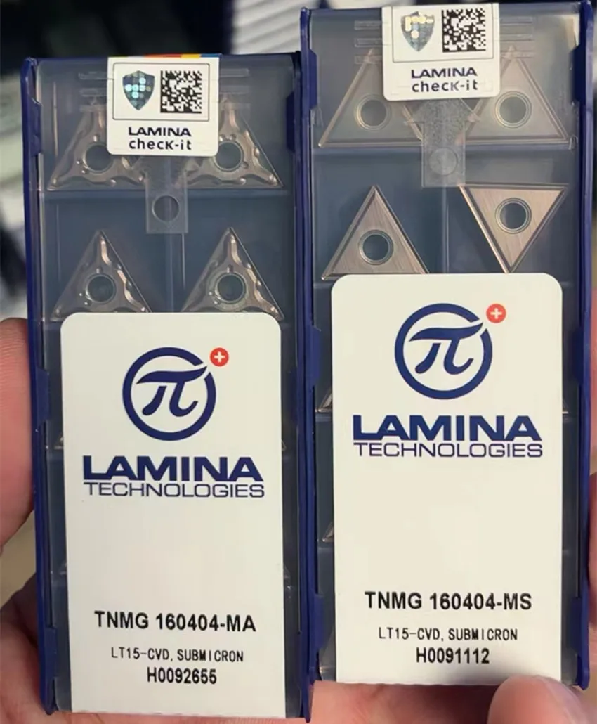 TNMG160402-MA LT15/TNMG160404-MA LT15/TNMG160408-MA LT15/TNMG160404-MS LT15/TNMG160408-MS LT15 LAMINA CNC carbide inserts 10PCS/BOX