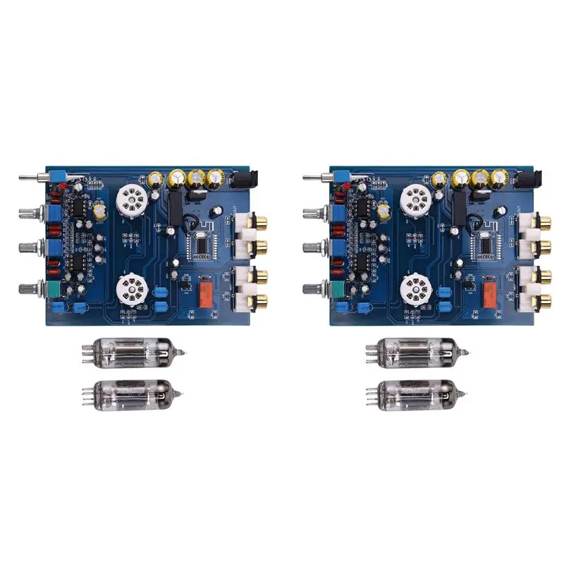

Ingenious-2X NE5532 DC12V2A Bluetooth 4.2 HIFI Preamp 6J5 Home Audio Tube Amplifier Fever Bile Preamp Tone Board 470UF/25V
