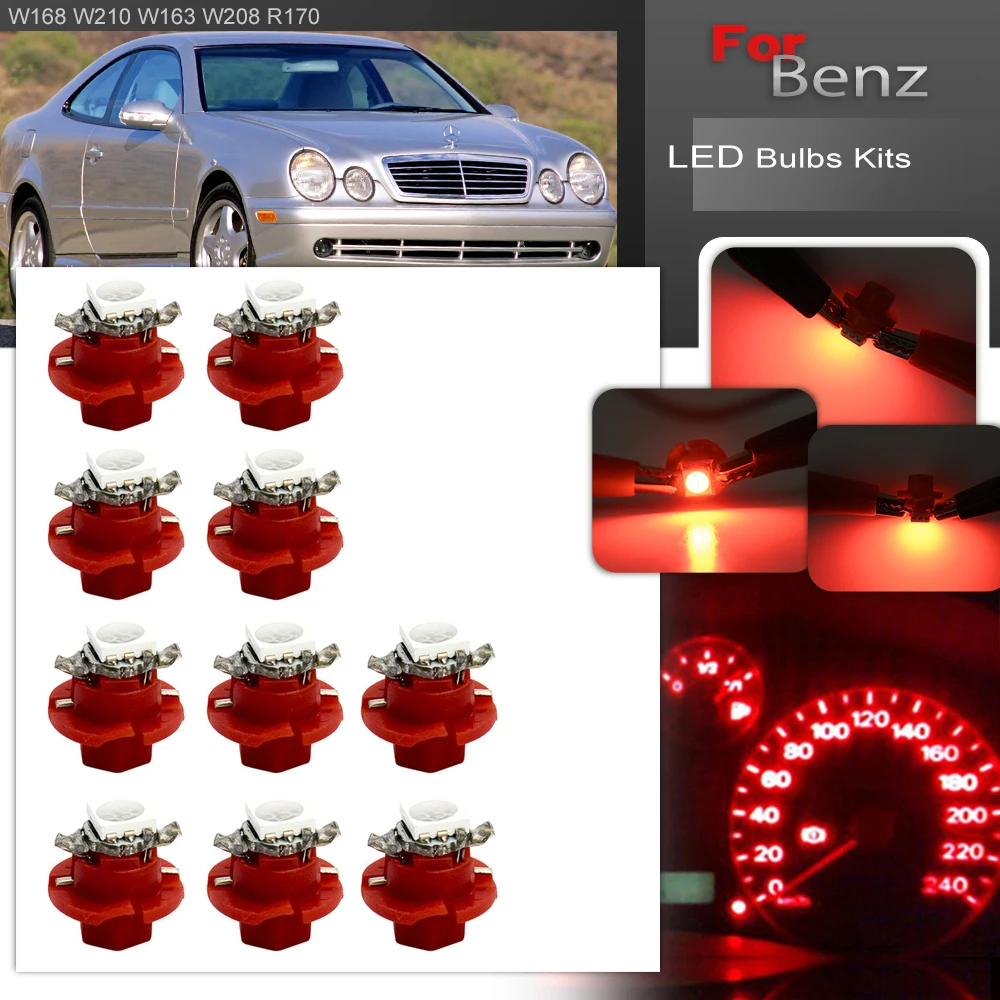 For Benz SLK-Class R170 SLK200 SLK230 Kompressor 1996-2000 Led Bulb Instrument Panel Cluster Speedo Dash Lights