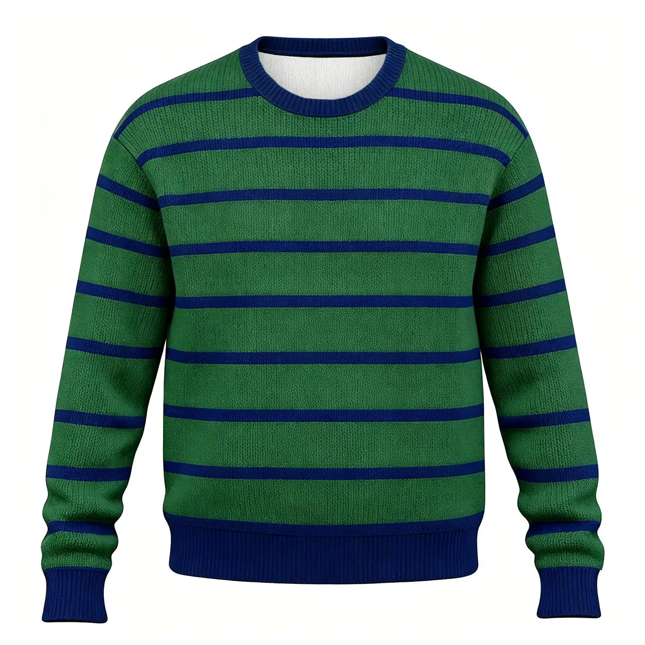 2026 New Men Simple Striped Ugly Sweater Autumn Winter Long Sleeve Pullover Y2K Street Casual Fashion Casual Crew Neck Tops