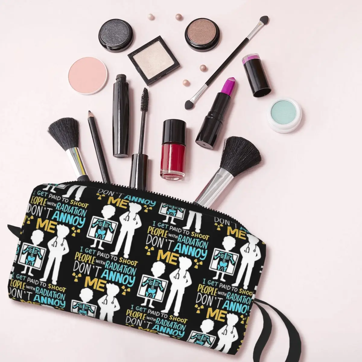 Don\'t Annoy Me Radiology Radiologist Gift Makeup Bag Cosmetic Dopp Kit Toiletry Cosmetic Bag for Women Beauty Travel Pencil Case