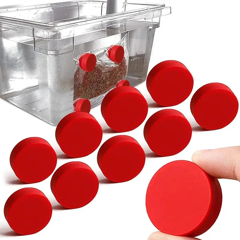 Sous Vide Magnets Weight Accessories Food Grade Silicone Submerged 304Stainless Steel Inside Reduce Food Risk Keep Stop Floating