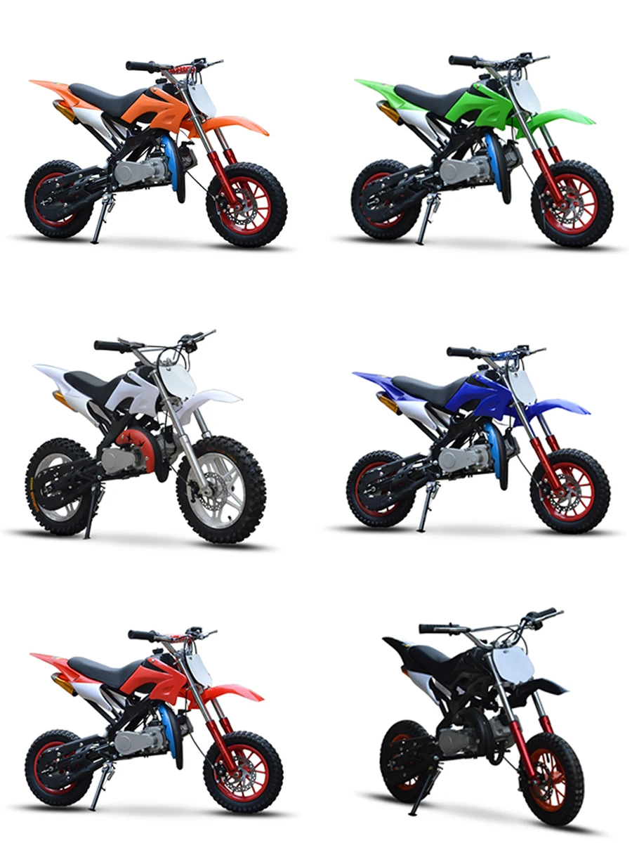 For 47cc 49cc Apollo Mini Dirt Bike 7 Colors Apollo Plastic Fairing Body Kits Front License Number Fender With Seat Cushion