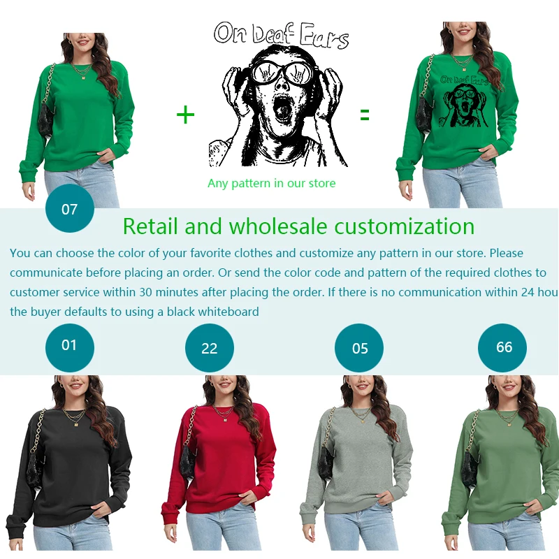 Long sleeves Women's Regular Fit Sweatshirt School Return Cute Season Print Design Comfortable Streetwear for Teens Sleep Tops