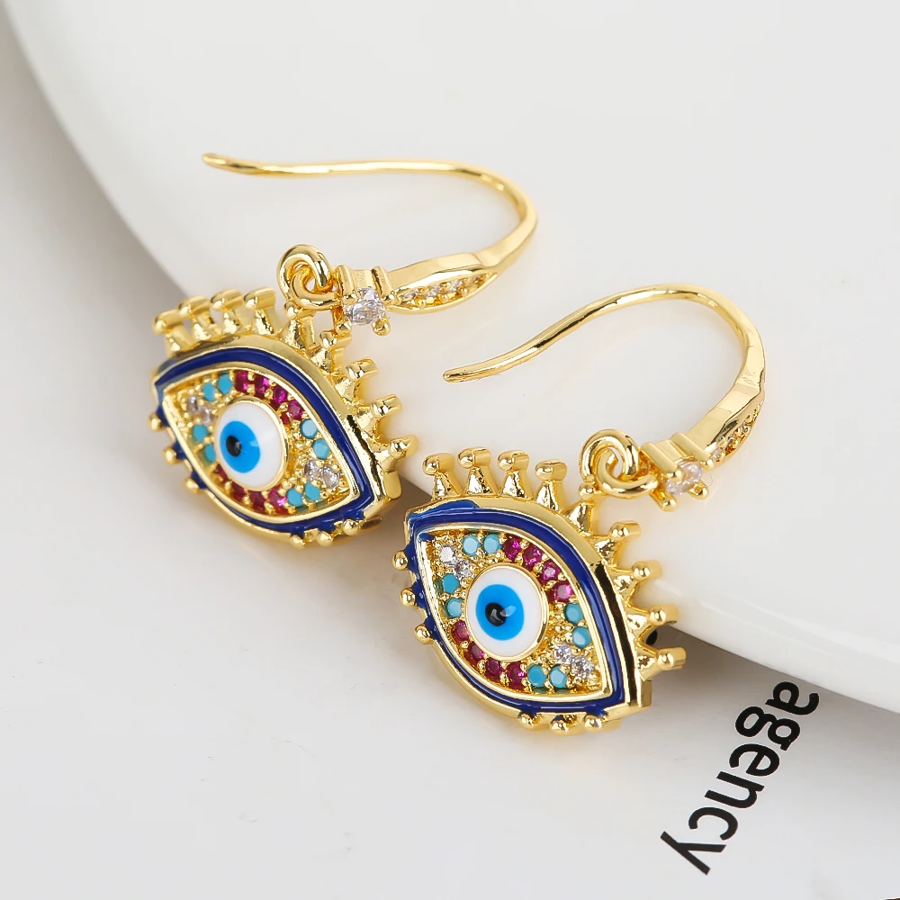 DeIIcate New DesIgn SImpIe OII DrIppIng DevII's Eye PaIm GeometrIc Bone Pendant EarrIngs Women's FashIon JeweIry HIgh QuaIIty