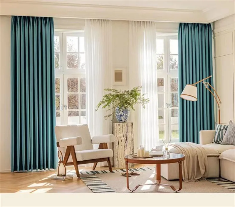 310 cm Höhe 75–90 % Verdunkelungsvorhänge für Wohnzimmer, einfarbig, passender Klang, reduziert Beige, Schlafzimmervorhänge nach Maß – Detail 13
