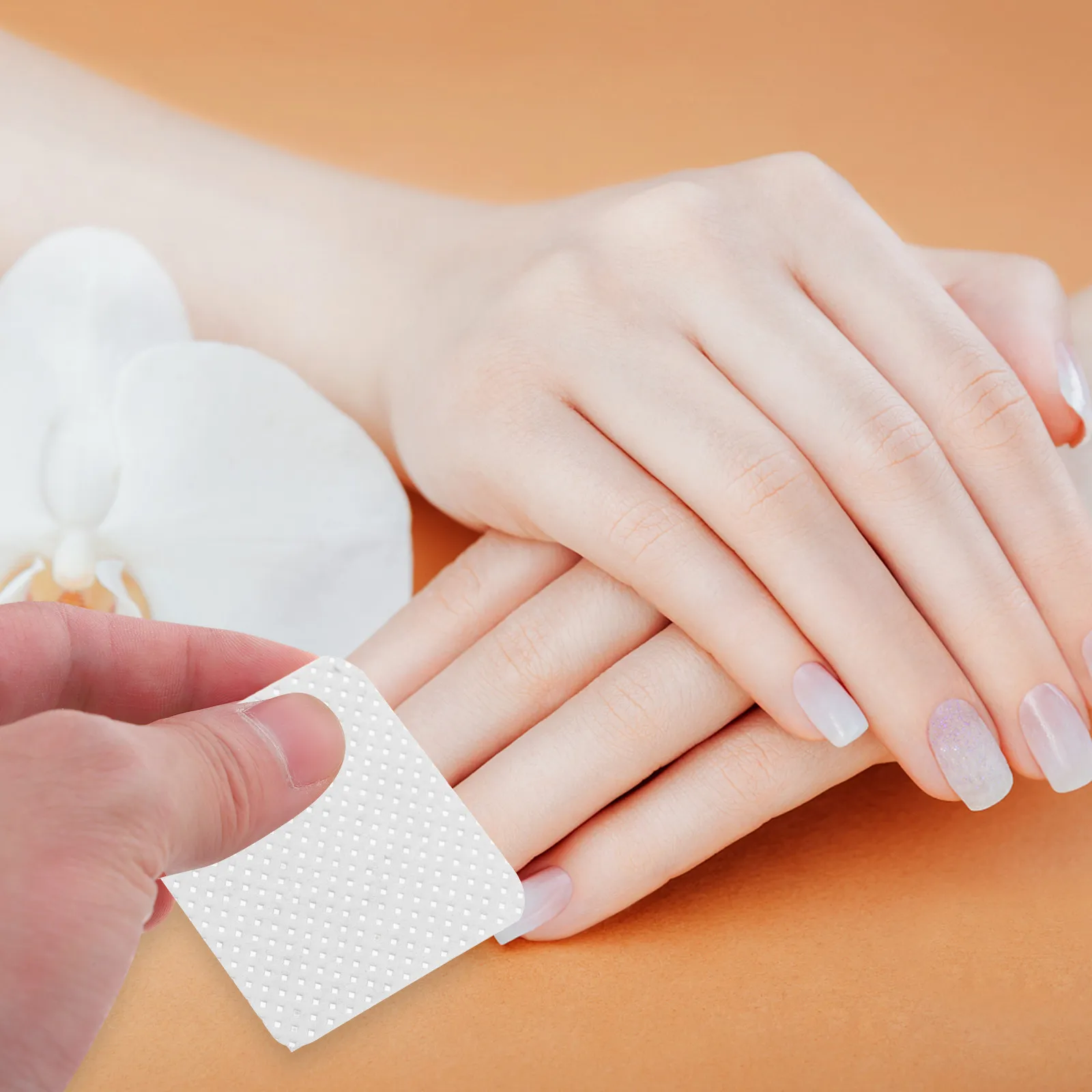 1200Pcs Nail Polish Remover Pads Soft Lint-Free Square Pads Nail Polish Removal Efficient Cleaning Nails Technician