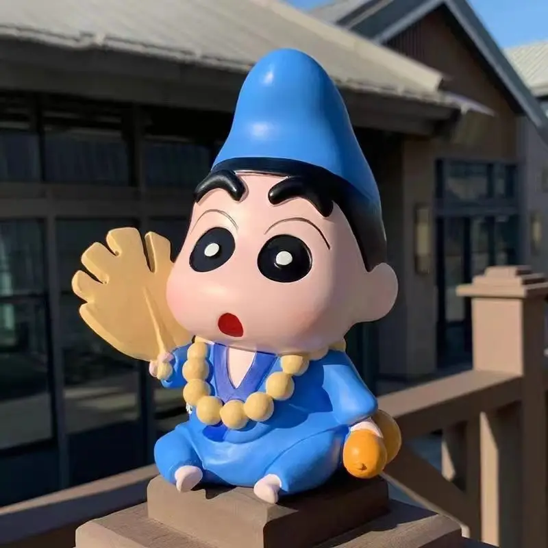 Anime Crayon Shin-chan Q Versie kawaii zithouding Action Figure PVC Model Standbeeld Speelgoed pop Auto ornamenten Collectie Geschenken