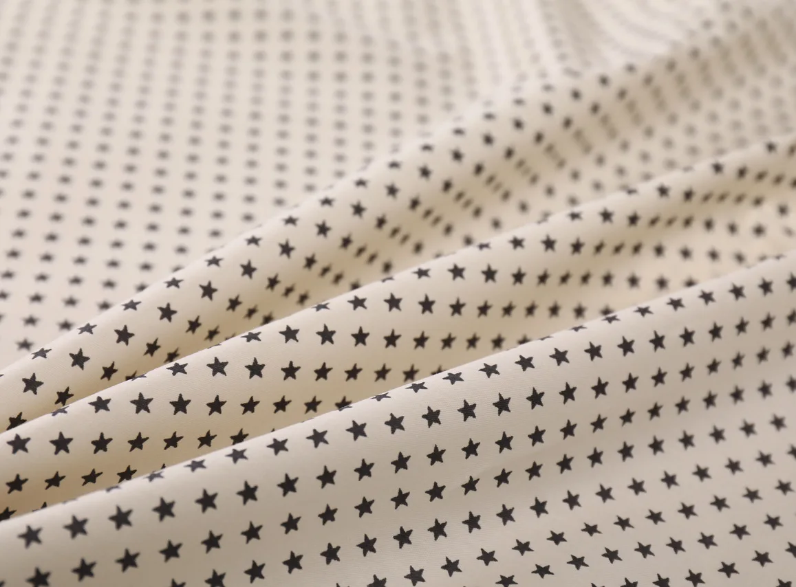 New Cute Fox Boy Stars Printed Cotton Fabric For Sewing Craft Cloth Quilting Baby Dress Tecido Diy Patchwork Handmade Tissu