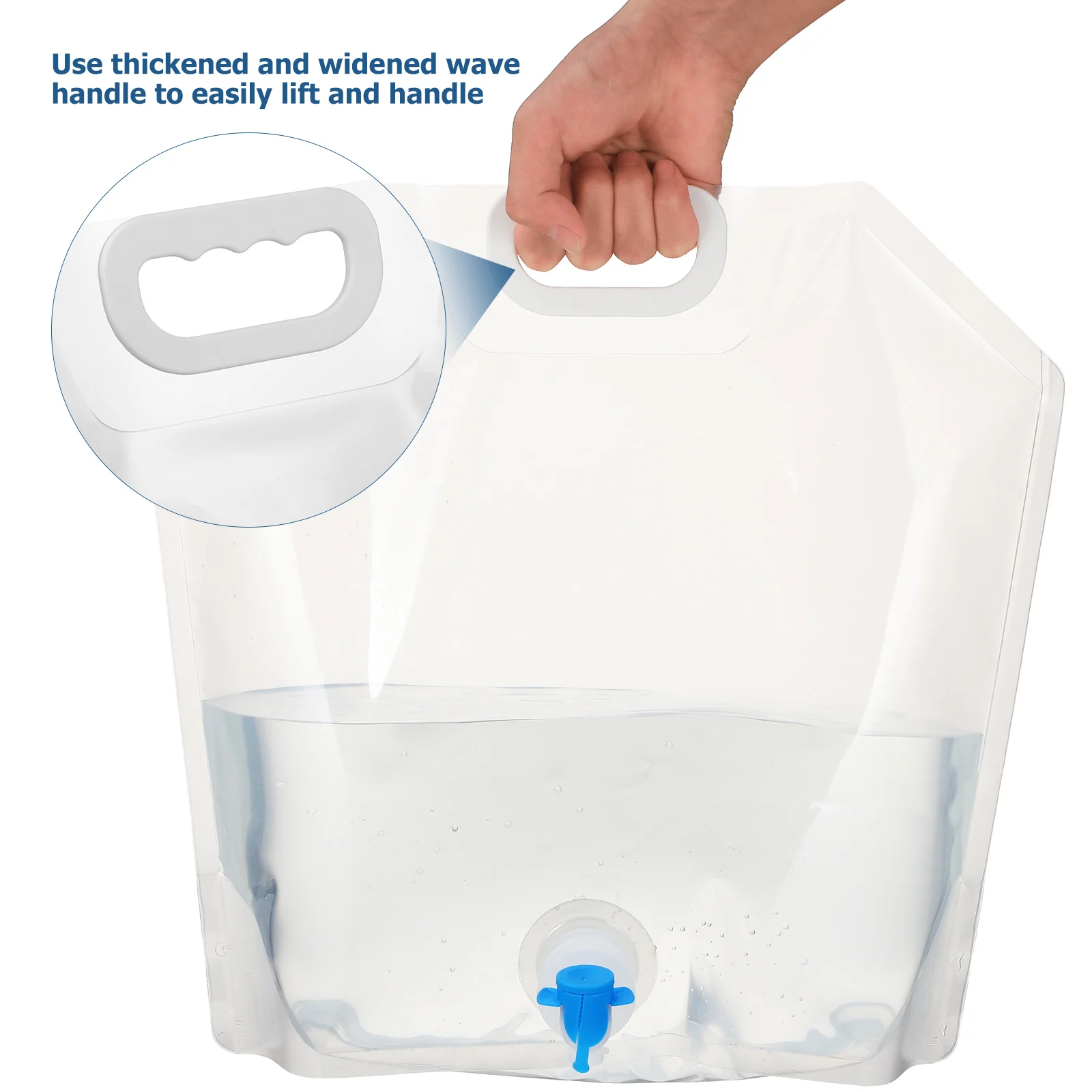 

4 pcs Collapsible Water Containers Large Capacity Portable Camping Travel Jugs Foldable Bag Storage Juice Beverages Outdoor