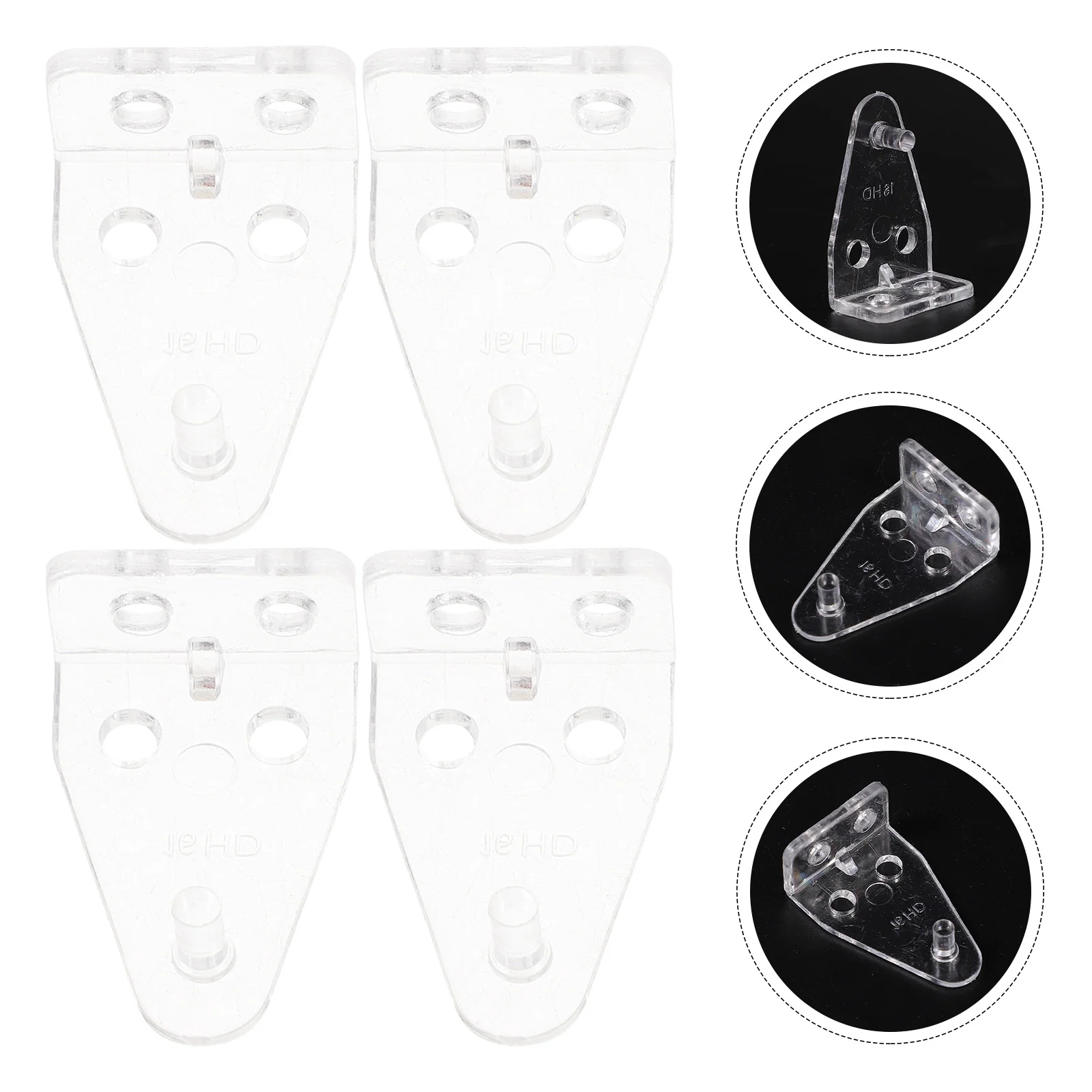 

12 Pcs Plastic Blind Brackets Horizontal Blinds Hold Down Mounting Connectors Venetian Curtain Accessories Easy Apply