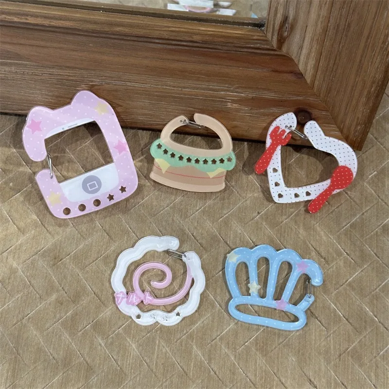 Retro Creative Design Cartoon Badge Holder Clip INS Japanese Kawaii Anime Toys Lanyard Schoolbag Pendant Student Supplies Gift