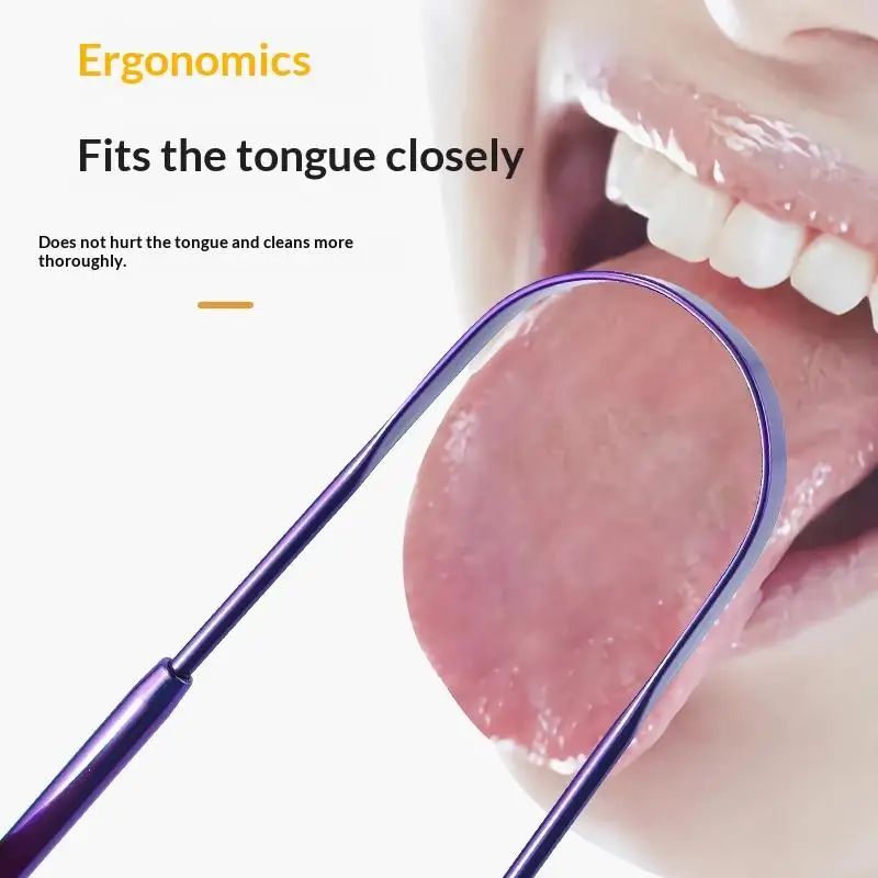 

Гигиенический U-образный скребок для языка, нержавеющая сталь для нежной ежедневной уборки, удаляет сборку для свежего дыхания