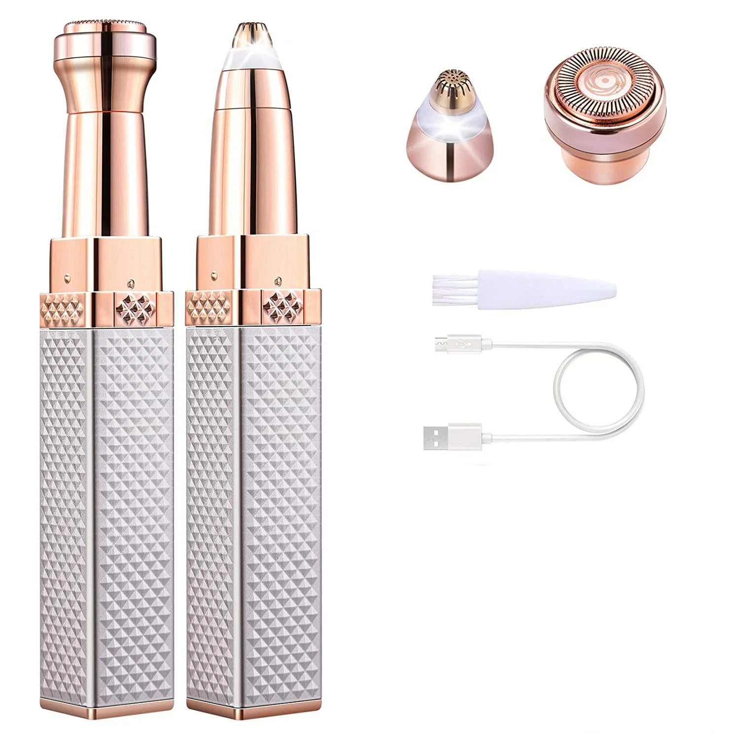 New Rechargeable Lipstick Eyebrow Trimmer Lipstick Shaver Epilator Women's Eyebrow Trimmer Electric Eyebrow Trimmer