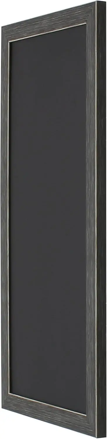 13x26 Inch Gray Framed Magnetic Chalkboard for Home Office Decor, Easy to Use