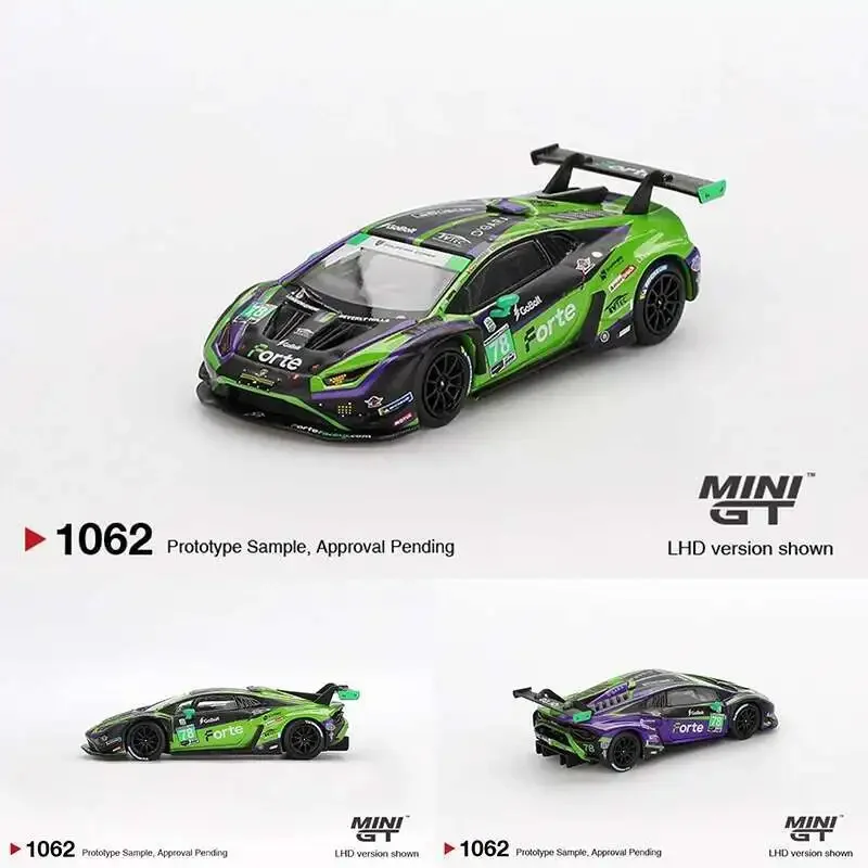 

Предпродажа MINIGT 1062 1:64 Lamborghini Huracán GT3 EVO2 # 78 Forte Racing 2024 Коллекция литых моделей автомобилей, игрушки