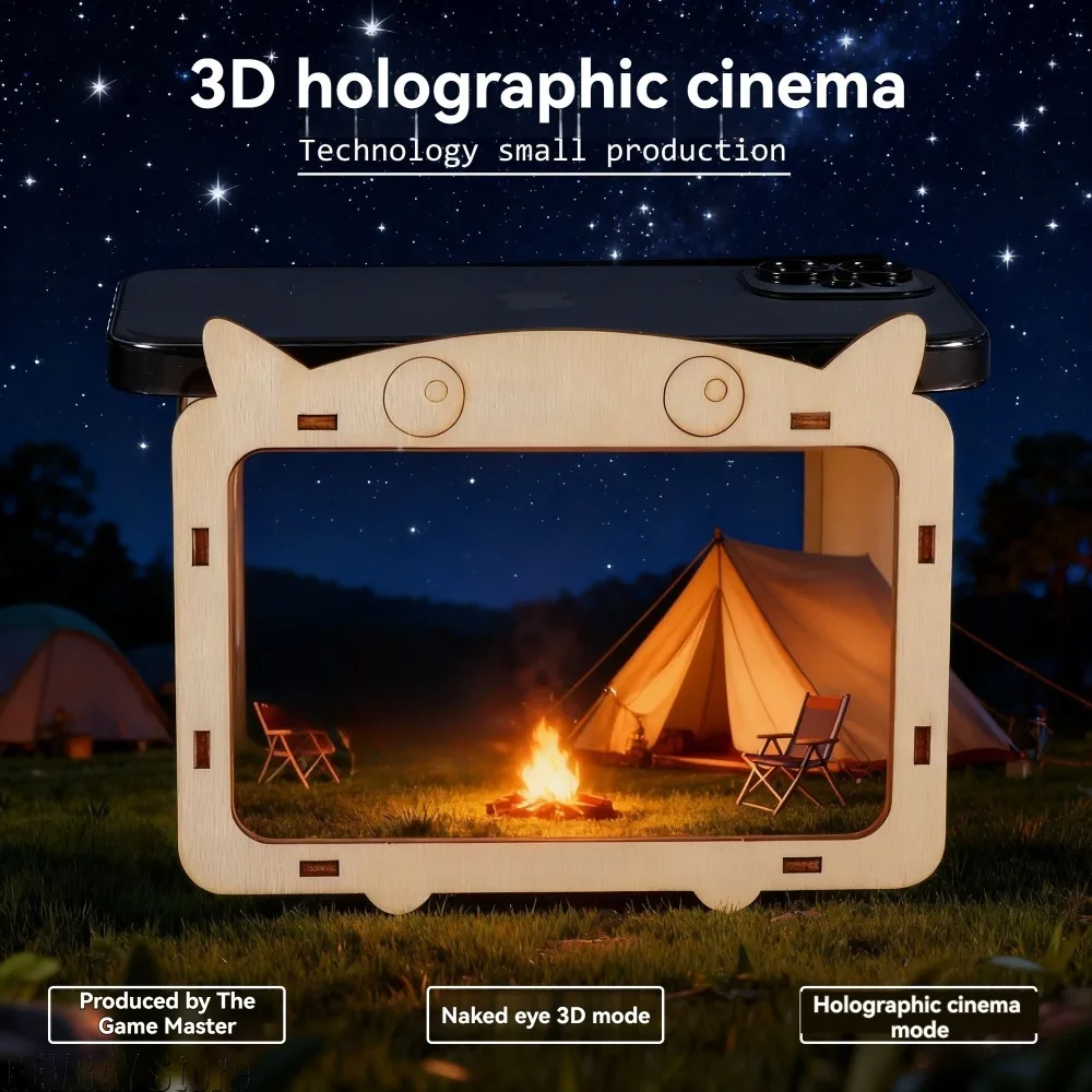 

3D голографический кинопроектор для телевизора, научный эксперимент, материалы ручной работы для детей и учеников, подарочные аксессуары