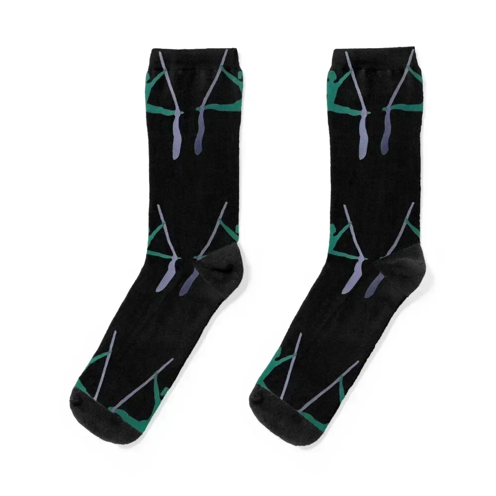 

aerial silk splitts double foot lock (balck background) Socks japanese fashion winter gifts compression Luxury Woman Socks Men's