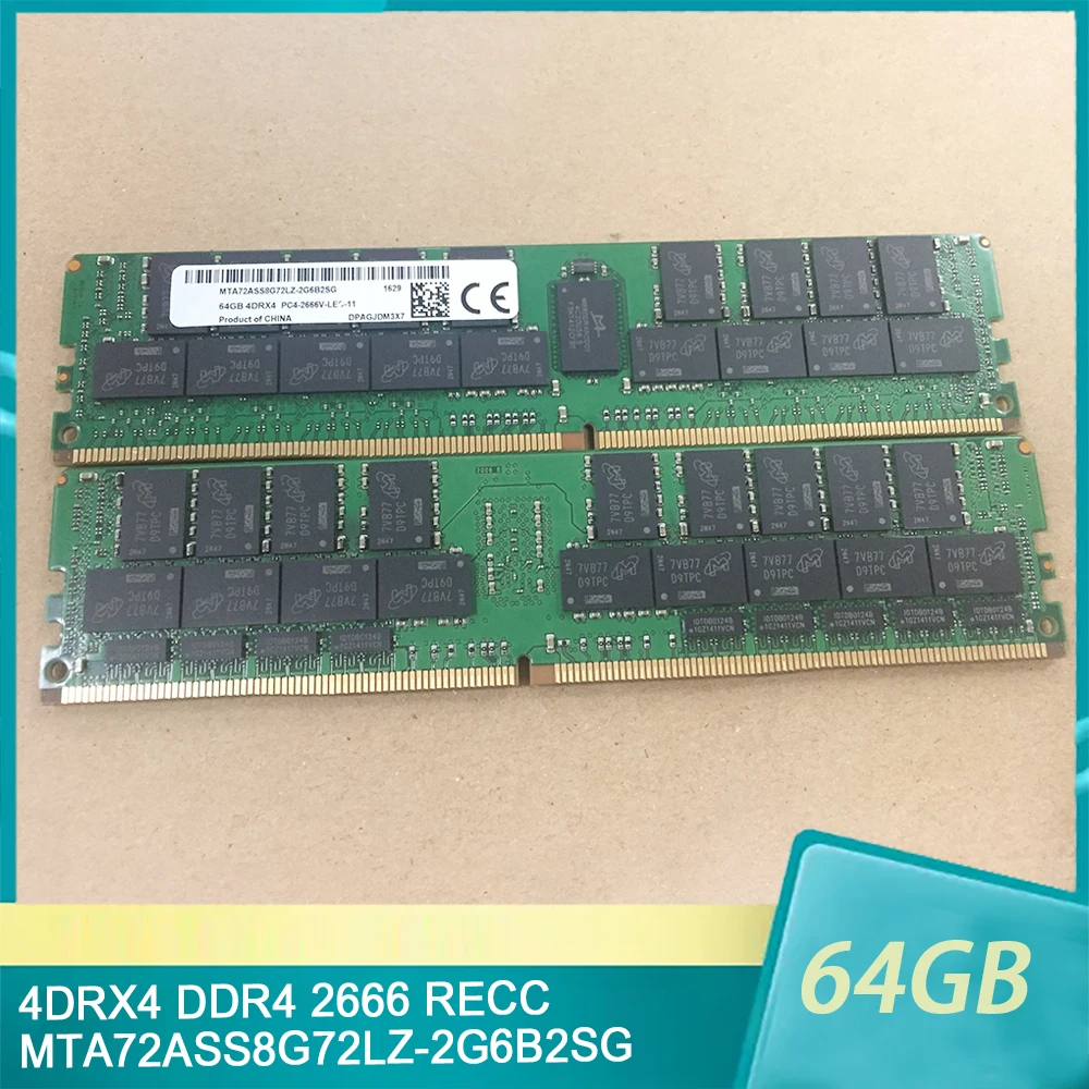 Cho MT RAM 64GB 64G 4DRX4 PC4-2666V DDR4 2666 RECC MTA72ASS8G72LZ-2G6B2SG Nhớ Chất Lượng Cao Nhanh Tàu