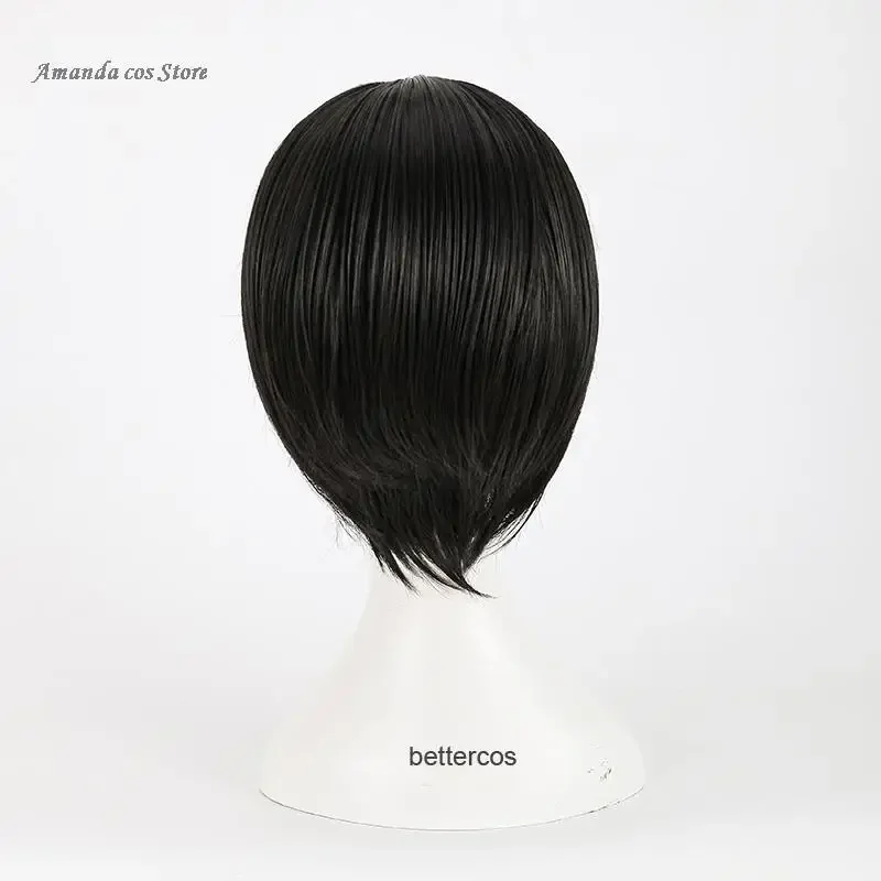 Oosaki نانا شعر مستعار تأثيري أنيمي نانا تأثيري مجوهرات النساء قصيرة شعر مستعار أسود مانغا نانا أوساكا غطاء شعر مستعار مجاني عيد الميلاد أقراط المختنق