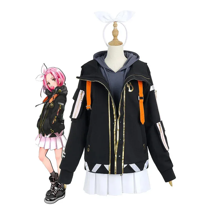 D4DJ Peaky P-key Esora Shimizu أزياء تنكرية ياماتي كيوكو فساتين موحدة لعيد الميلاد والهالوين؛ 3، v'6.f؛ 9،