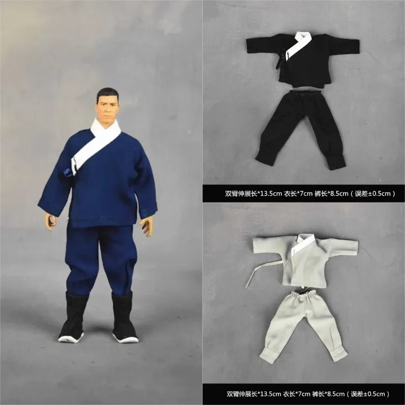 1/12 مقياس عمل أرقام الترفيه الملابس العسكرية القديمة الملابس بلايز السراويل دعوى نموذج ل 6 ''العب الجسم دمية DIY بها بنفسك الديكور