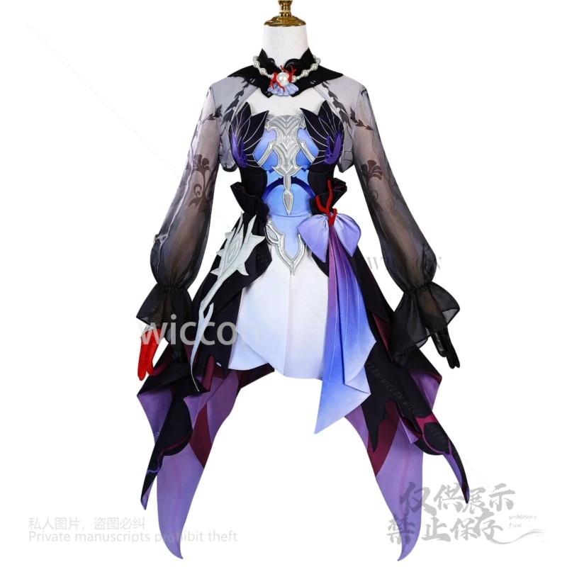 Anime Game Honkai: Star Rail Helektra Cosplay Costume XS-3XL Fancy Dress Full Set Necklace Earring Wig Women Halloween Party New