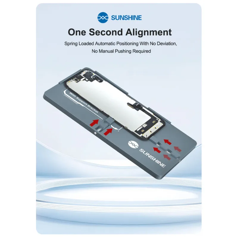 SUNSHINE SS-061A Spring Loaded Automatic Positioning Laminating Pad Fit for IP 12?17 Series Stable & Shake Free Alignment Module